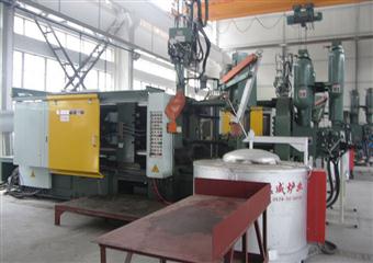 Corner of die casting workshop